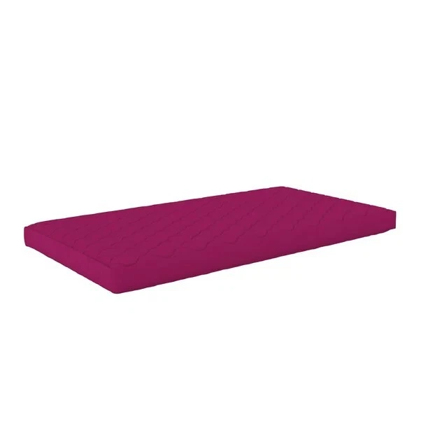 6 Inch Thermobonded Polyester Filled Quilted Top Bunk Bed Mattress, Twin,Pink