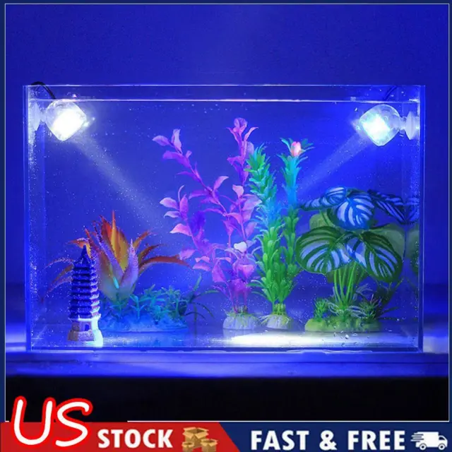 Mini Waterproof Aquarium LED Spotlight Submersible Light Fish Tank Lamp