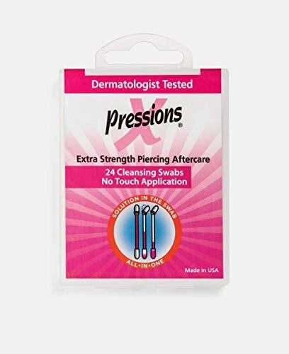 X-Pressions Extra Strength Piercing Aftercare Swabs Antiseptic Swabs for Oral...