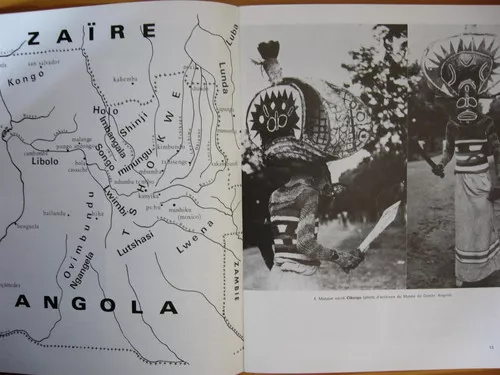 SCULPTURES ANGOLAISES par BASTIN-CONGO-TSHOKWE-LWENA-ART AFRICAIN-AFRIQUE-ANGOLA