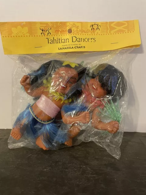 Lanakila Vintage Craft Tahitian Dancer Dolls NOS