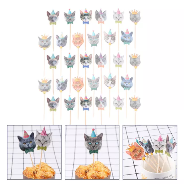 48 piezas Tema para mascotas Decoración de pasteles Cupcake Elige Top Sombrero