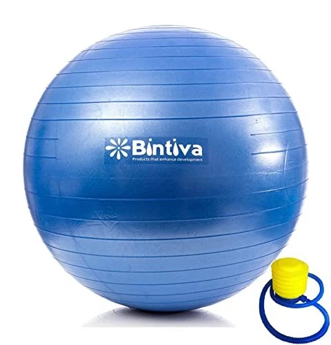 Anti-Burst Fitness Exercise Stability Yoga Ball/Swiss Birthing Gym Ball Blue