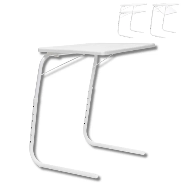 KingCamp Tavolo Pieghevole In Bambù | 100x65cm | 3 Altezze Regolabili | Per Campeggio, Picnic, Giardino - Foto 2