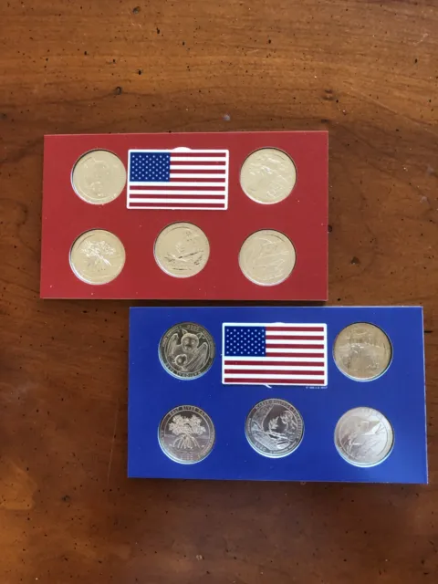 2020 P & D Uncirculated Quarter (ATB) America the Beautiful 10 Coin Set