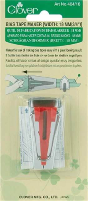 Clover Bias Tape Maker-3/4" - 3 Pack