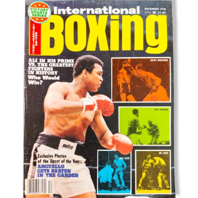 International Boxing Magazine December 1978 Muhammad Ali Rocky Marciano Max Baer