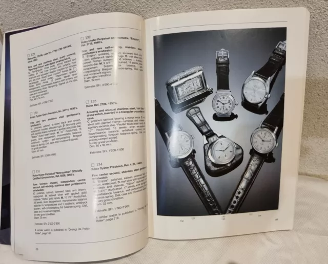 GROS catalogue vente Montres clocks Rolex Patek Vacheron Genève 1993 /250 pages