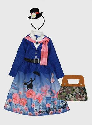 BRAND NEW AND UNWORN (Disney Mary Poppins ) BRILLIANT GIRLS COSTUME DRESS