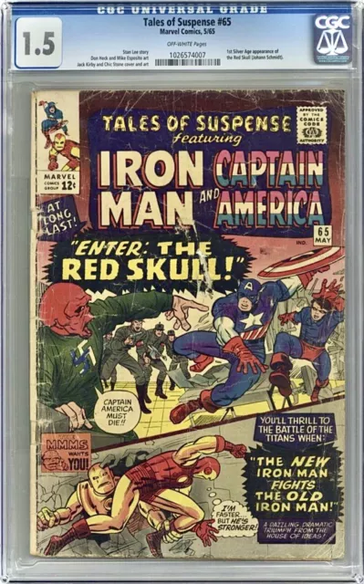 Tales of Suspense #65 CGC 1.8 First Appearance of Red Skull in Silver Age