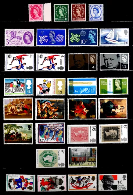 Great Britain: 1950'S - 70'S Stamps Mint Never Hinged With Sets Sound