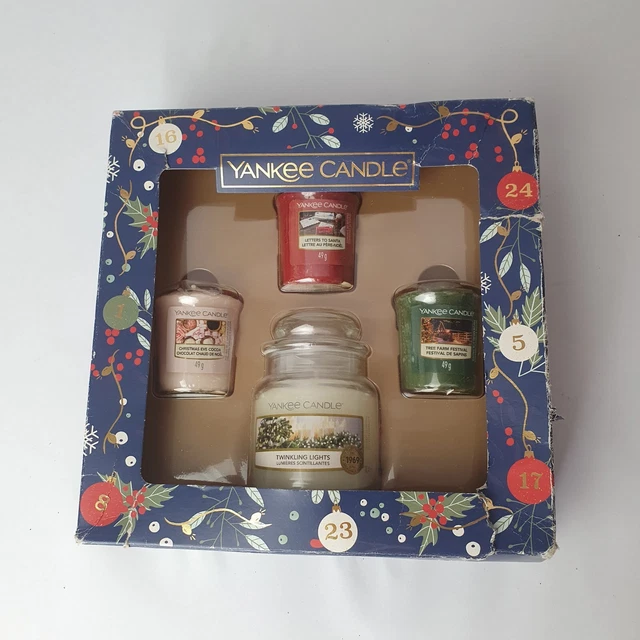 Juego de regalo de velas Yankee | 3 votos 2021 - 1 frasco pequeño + 3 velas