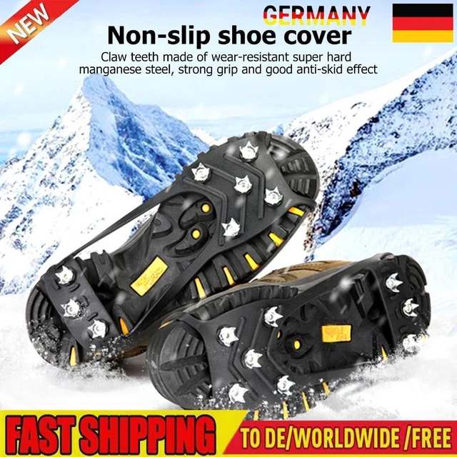 Trendyest Schuhspikes, Steigeisen für Bergschuhe, Ice Klampen Steigeisen mit 8 Z