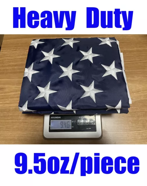 American Flag 3x5 ft Heavy Duty Embroidered Stars Sewn Stripes Grommets