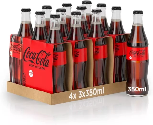 Coca-Cola Zero Zuccheri – 12 Bottiglie da 350 ml 