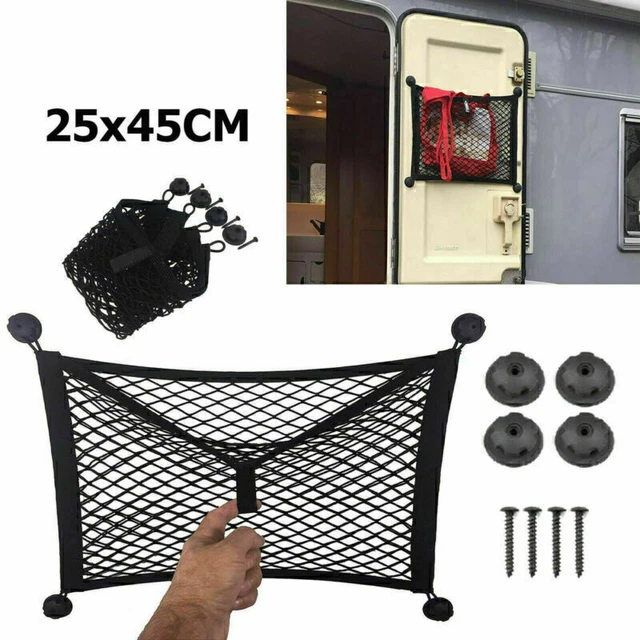 Filet De Chargement Moto Casque Moto Bungee Bagages Cargo 6 Crochets Noir Net Hold Down