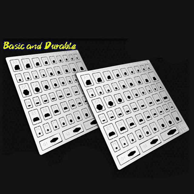 For   Model Hobby Tool 58in1 Flat Folding Scribing Template Auxiliary Ruler