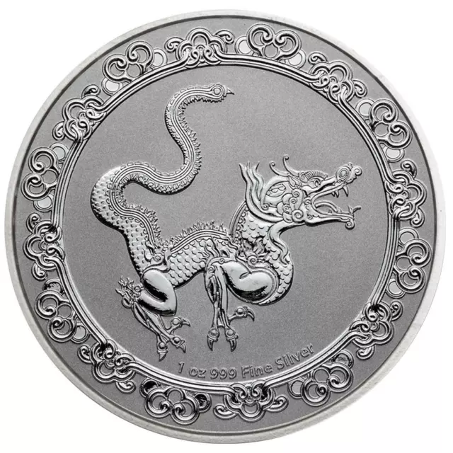 Silbermünze The Yellow Snake Celestial Animals (4.) 2020 - Niue - 1 Oz ST