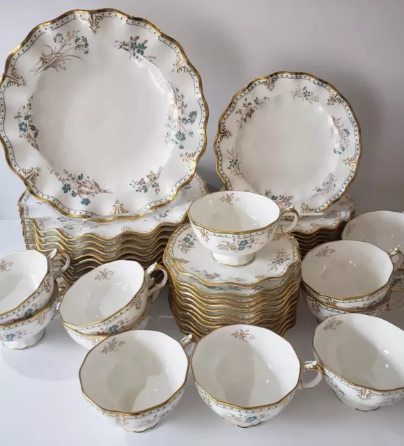 ROYAL CROWN DERBY Normandie Set Of 48 Pcs Service for 12 Bone China A1144  XXIX