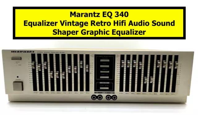 Marantz EQ 340 equalizer vintage retro hifi audio sound shaper Graphic Equalizer