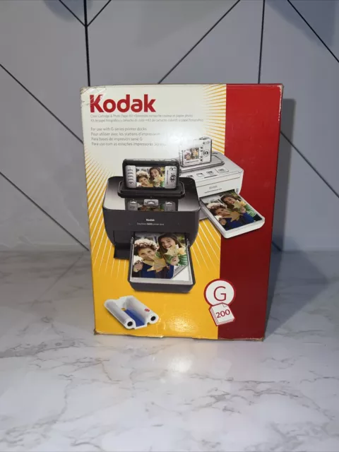 Kodak G Series Color Cartridge & 50 Photo Paper Refill Kit G600 G610