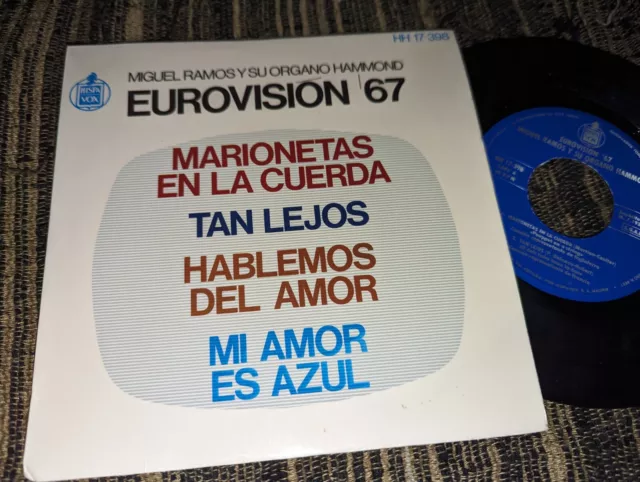 MIGUEL RAMOS organo hammond. EUROVISION Marionetas +3 EP 7" 45 1967 SPAIN