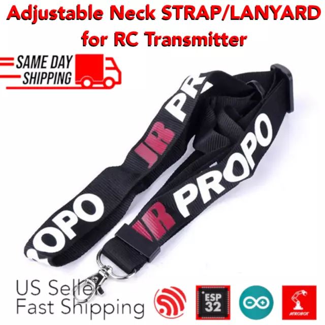 New Adjustable Black Neck RC Transmitter STRAP Lanyard For JR PROPO Model