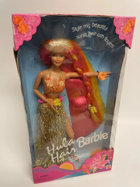 Hula Hair Barbie Doll New In Box 1996 Mattel 17047 Vintage Hula Hair Barbie Doll New In Box 1996 Mattel 17047 Vintage
