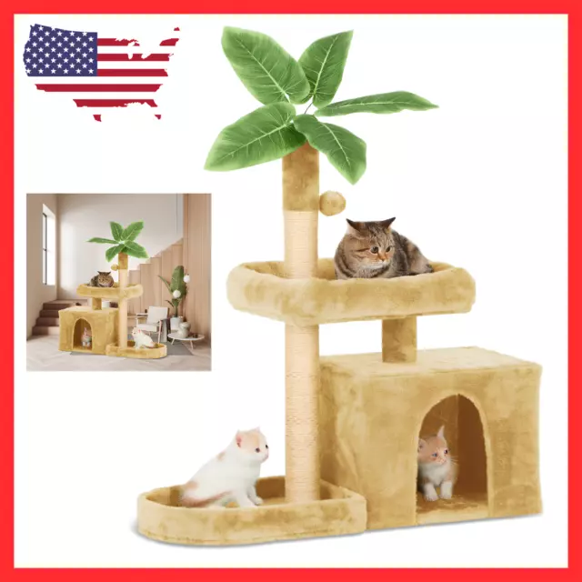 Cat Tree , Cat Tower Ultimate 31.5" : Cat Scratching Post - Cat Furniture, House