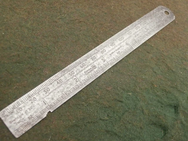 Rabone Chesterman Steel 6" Ruler No 35. Very Thin?