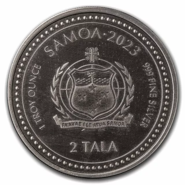 1 oz Silver Coin Samoa 2023 Jesus The Teacher Antiqued 2