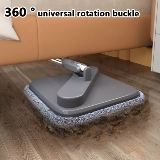 Square Mop Water Separation 360 Rotating Spin Mop Microfiber Free Hand Wash Mop 3