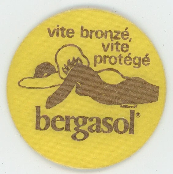 BERGASOL VITE BRONZE Suntan Lotion RARE 1976 VARI-VUE Motion Lenticular ...