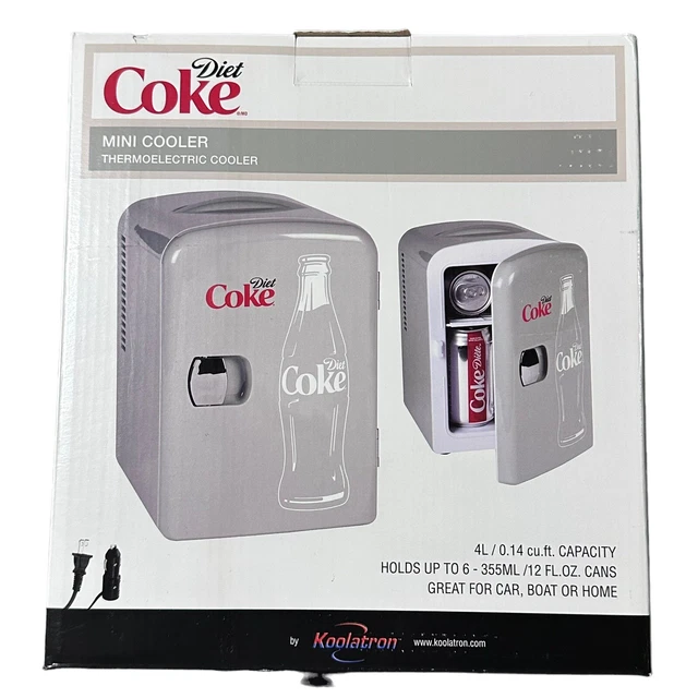 PORTABLE DIET COKE CocaCola Mini Fridge Refrigerator Car Home 12V 110V
