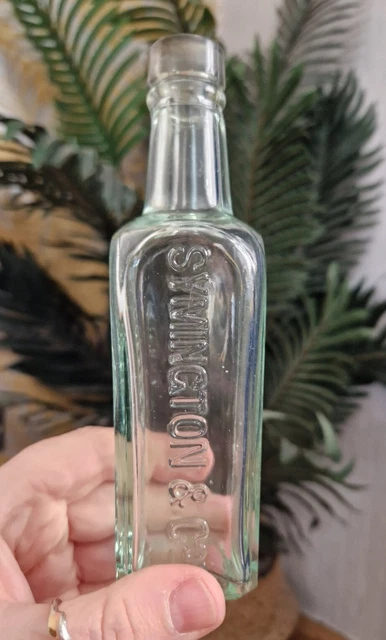 Antique Symington & Co ESS Coffee & Chicory Of Edinburgh Clear Glass Empty