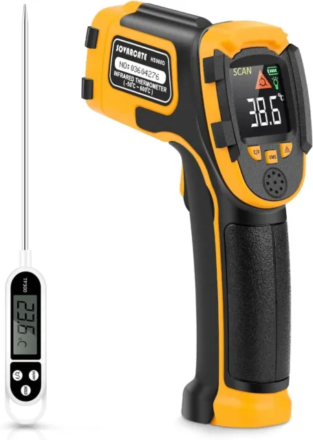 Infrared Thermometer Non-Contact Digital Laser Temperature Gun Color Display**US