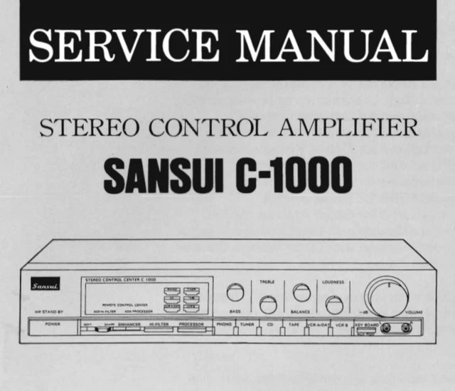 SANSUI BA-5000 SCHEMATIC Diagram Service Manual Schematic Circuit