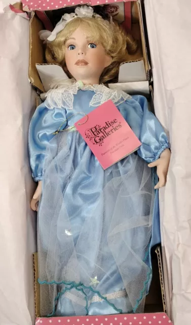 Vintage 1990s Paradise Galleries Treasury Collection Angel of Peace Doll   14"