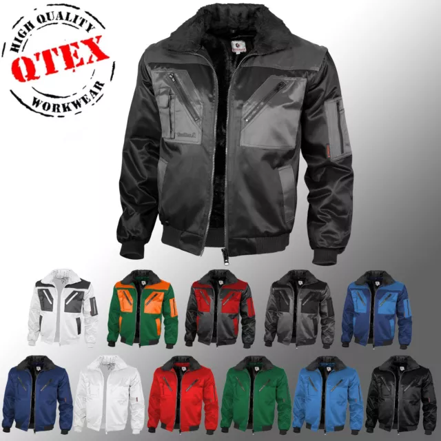 Q-TEX MA2 Veste de Pilote Bomber D'Hiver Travail Gilet Aviateur