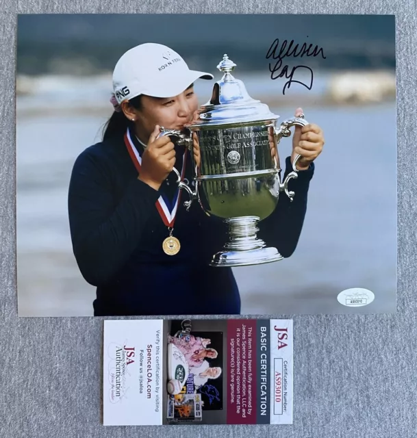 2023 US WOMENS OPEN CHAMP ALLISEN CORPUZ SIGNED 8x10 PHOTO LPGA GOLF JSA AS93010