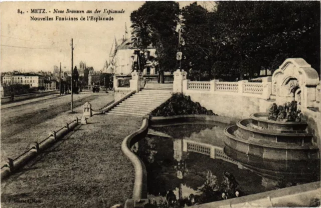 CPA AK METZ - Neue Brunnen an der Esplanade (393310)