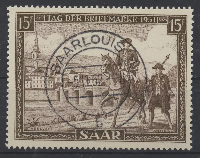 723550) Saarland Nr.305 gestempelt Tag der Briefmarke