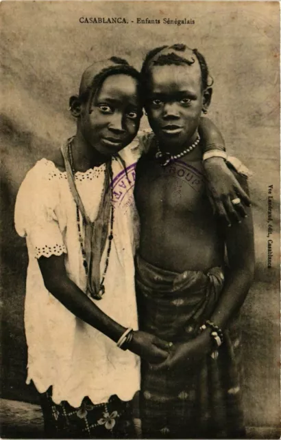 CPA AK Casablanca - Senegalese Children MOROC (880100)