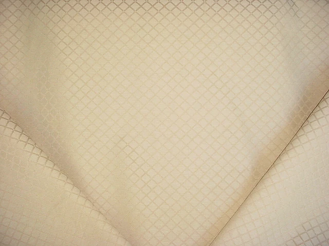 13-5/8Y Kravet Champagne Diamond Lattice Trellis Jacquard Upholstery Fabric