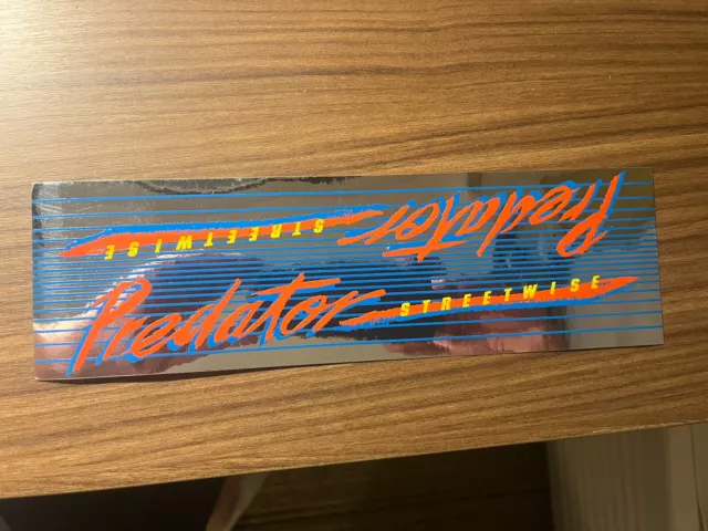 🍀Nos Original 87/88 Schwinn Predator “Streetwise” Frame Decal Old School Bmx 🍀Nos Original 87/88 Schwinn Predator “Streetwise” Frame Decal Old School Bmx