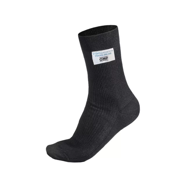 OMP Socken kurz CLASSIC schwarz (Homologation FIA) XS