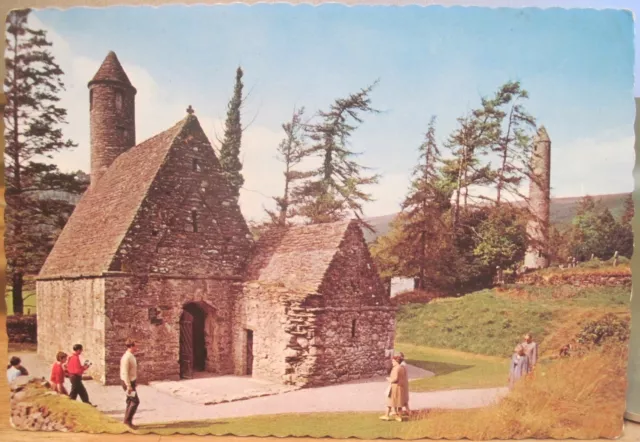 Irish Postcard ST KEVIN'S KITCHEN Church GLENDALOUGH Wicklow Ireland NPO Foto