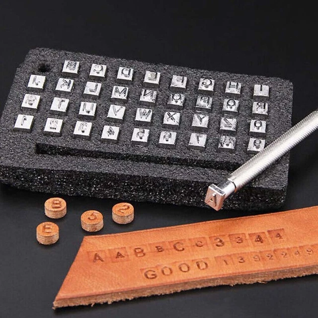 Stamper Set Druckwerkzeuge Werkzeuge Argent Edelstahl Für DIY Lederhandwerk