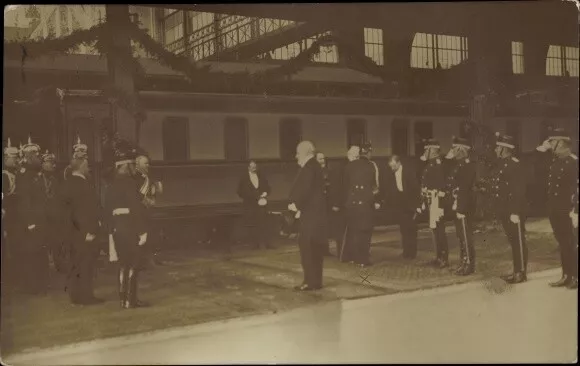 Ak Zürich Stadt Schweiz, Kaiser Wilhelm II, Empfang am Bahnhof, 1912 - 10496443