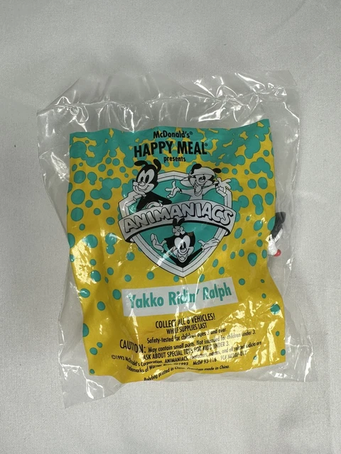 Warner Bros Animaniacs Yakko Ralph Ride Toy McDonalds Happy Meal Vintage 1993